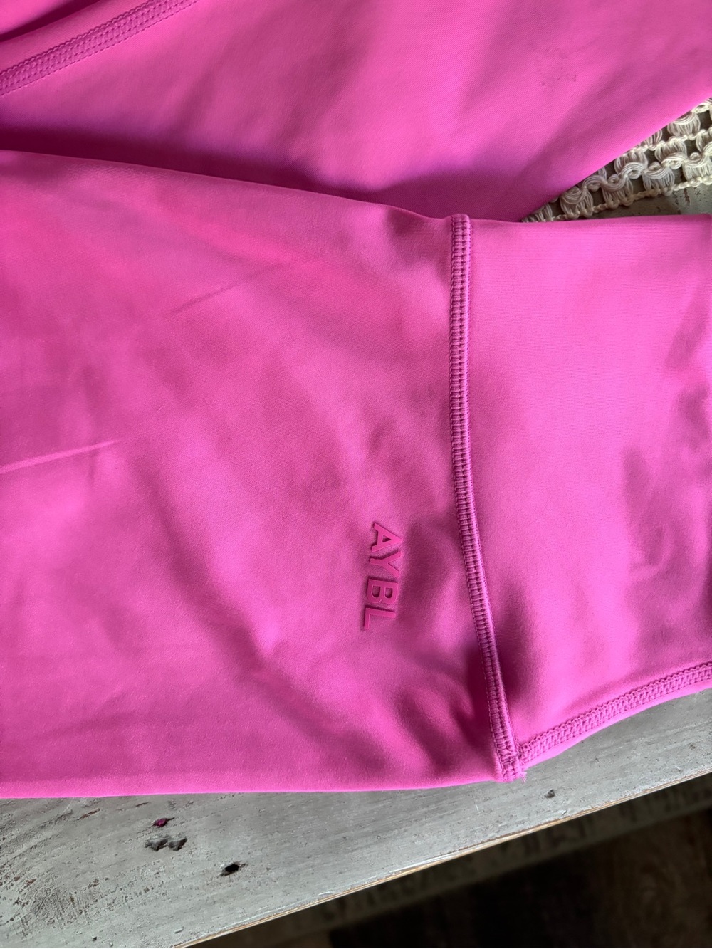 AYBL Pink Leggings and Sports Bra Set - Picture 4 of 14